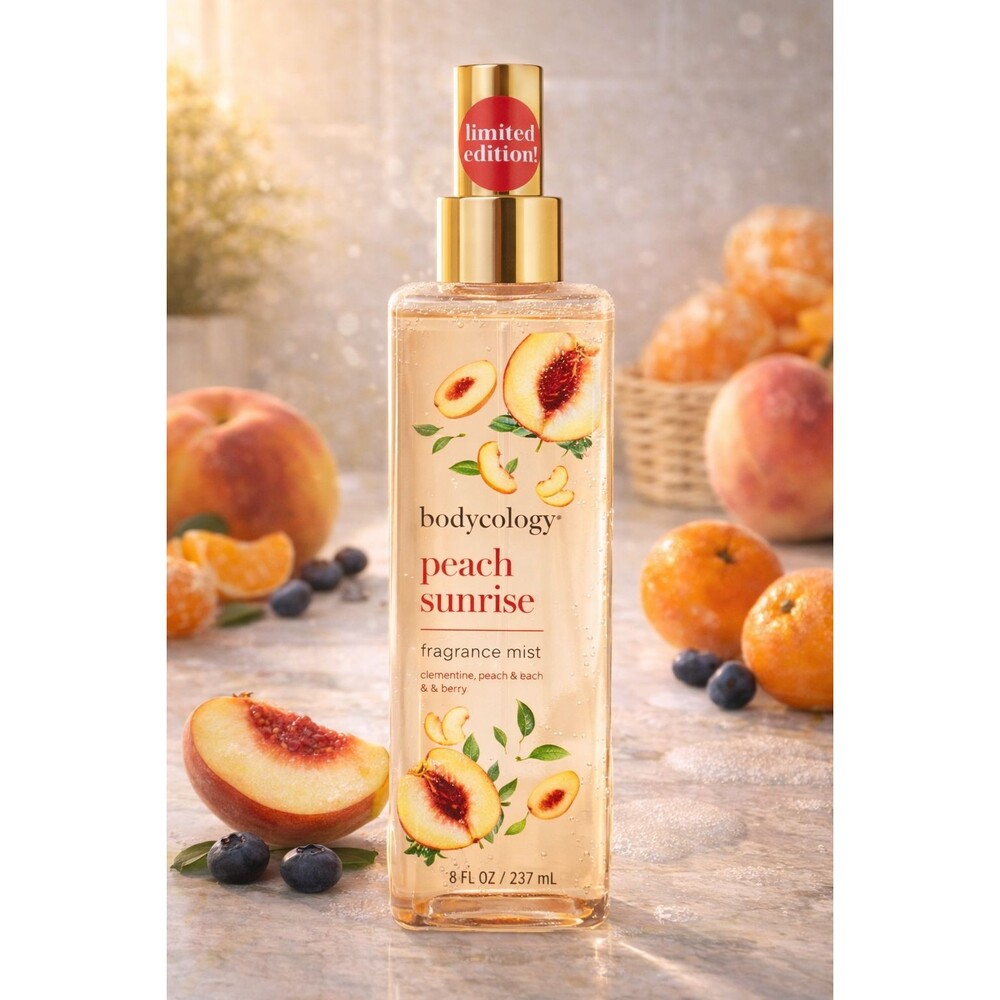 Peach Sunrise Fragrance Body Spray Mist 8 oz Limited Edition Bodycology Women's